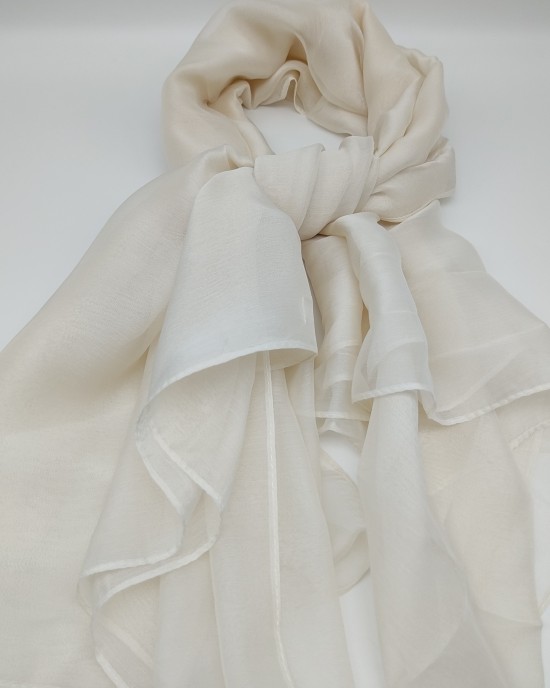 Off-White Thin Large Silk Scarf